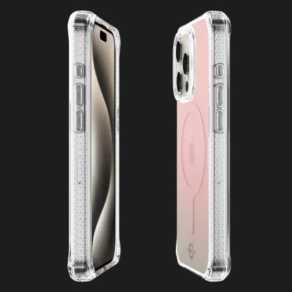 Чохол iTSkins HYBRID R Iridescent with MagSafe для iPhone 15 Pro (Pink) в Ковелі