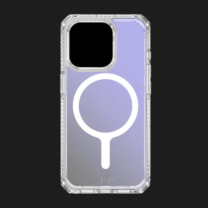 Чохол iTSkins HYBRID R Iridescent with MagSafe для iPhone 15 Pro Max (Violet)