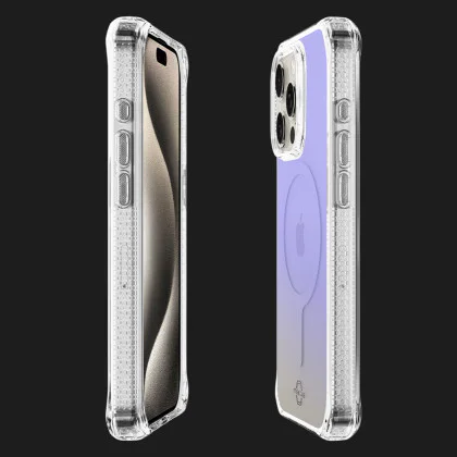 Чохол iTSkins HYBRID R Iridescent with MagSafe для iPhone 15 Pro (Violet) в Ковелі