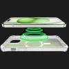 Чохол iTSkins HYBRID R Iridescent with MagSafe для iPhone 15 (Green)