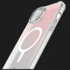 Чохол iTSkins HYBRID R Iridescent with MagSafe для iPhone 15 (Pink)