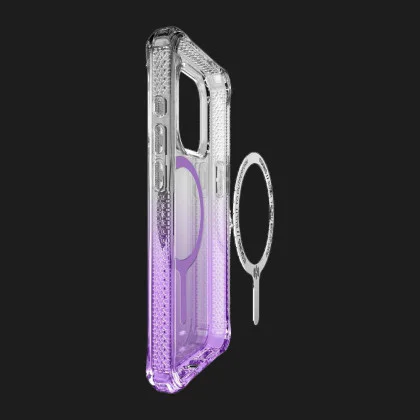 Чохол iTSkins HYBRID R Ombre with MagSafe для iPhone 15 Pro (Light Purple) в Ковелі
