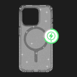 Чехол iTSkins HYBRID R Spark with MagSafe для iPhone 15 Pro (Smoke) в Хмельницком
