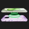 Чохол iTSkins HYBRID R Spark with MagSafe для iPhone 15 (Light Purple)