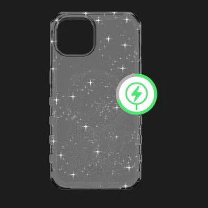 Чехол iTSkins HYBRID R Spark with MagSafe для iPhone 15 (Smoke) в Хмельницком