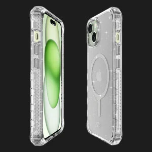 Чехол iTSkins HYBRID R Spark with MagSafe для iPhone 15 (Transparent) в Хмельницком