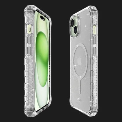 Чохол iTSkins HYBRID R Spark with MagSafe для iPhone 15 (Transparent)