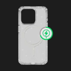 Чехол iTSkins HYBRID R Spark with MagSafe для iPhone 15 (Transparent) в Хмельницком