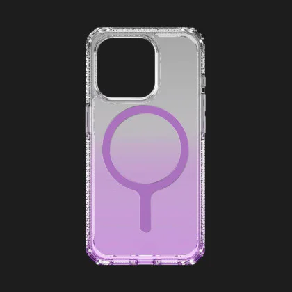 Чохол iTSkins HYBRID R Ombre with MagSafe для iPhone 15 Pro (Light Purple) в Ковелі