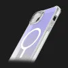 Чохол iTSkins HYBRID R Iridescent with MagSafe для iPhone 15 (Violet)