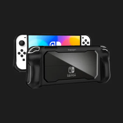 Чохол Spigen Rugged Armor для Nintendo Switch OLED (Black) в Новому Роздолі