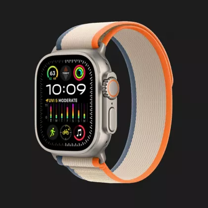 Ремінець Apple Trail Loop Band для Apple Watch 49/46/45/44 mm S/M (Orange/Beige) в Дніпрі