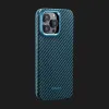 Чехол Pitaka MagEZ Case Pro 4 для iPhone 15 Pro (Black/Blue Twill)