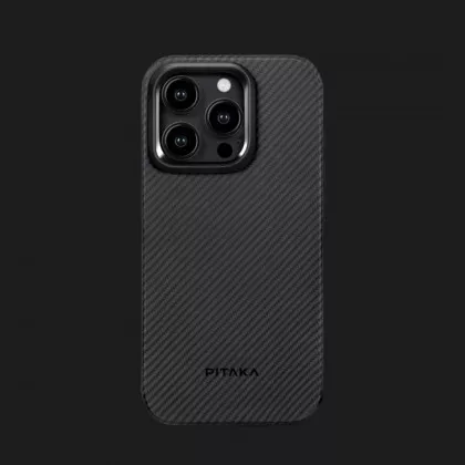 Чохол Pitaka MagEZ Case Pro 4 для iPhone 15 Pro (Black/Grey Twill) в Бродах