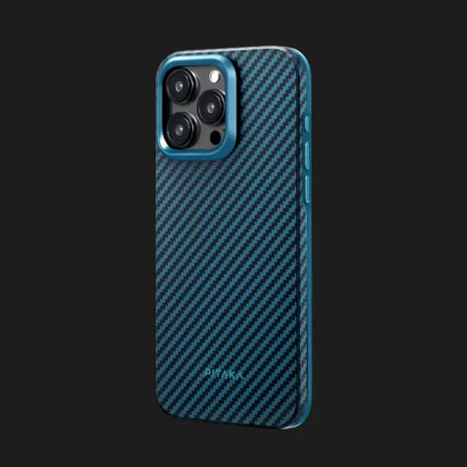 Чохол Pitaka MagEZ Case Pro 4 для iPhone 15 Pro Max (Black/Blue Twill) в Бродах