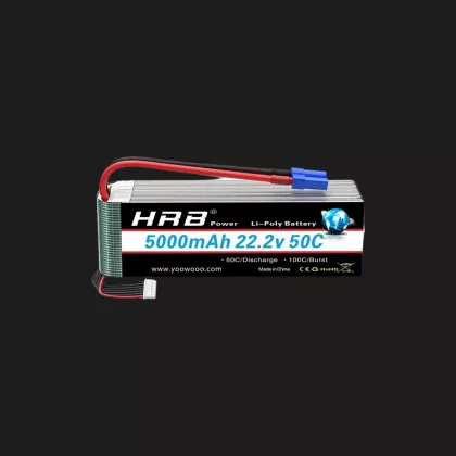 Батарея Lipo 6s 22.2V 5000mAh 50C Battery (Weight 650-700g)