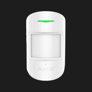 Датчик руху та розбиття скла Ajax CombiProtect, Jeweller, бездротовий (White) в Сваляві