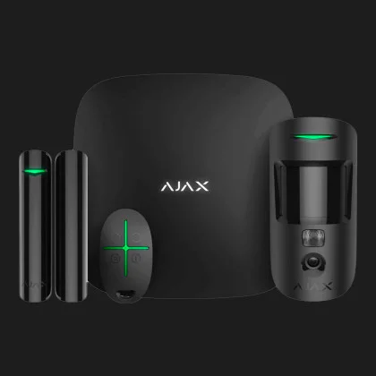 Комплект охоронної сигналізації Ajax StarterKit Cam Plus (Black) в Берегові