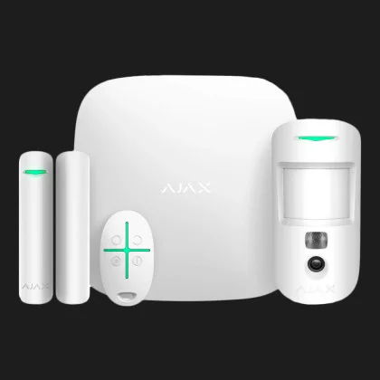 Комплект охоронної сигналізації Ajax StarterKit Cam Plus (White) в Камʼянському