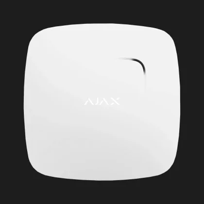 Датчик диму і чадного газу Ajax FireProtect Plus, Jeweller, бездротовий, (White) в Чернівцях