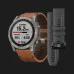 Garmin Fenix 7X Sapphire Solar Titanium with Chestnut Leather Band