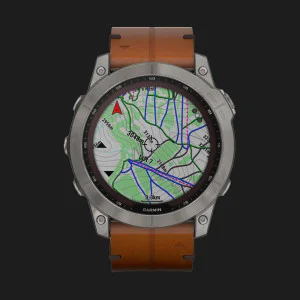 Garmin Fenix 7X Sapphire Solar Titanium with Chestnut Leather Band в Бродах