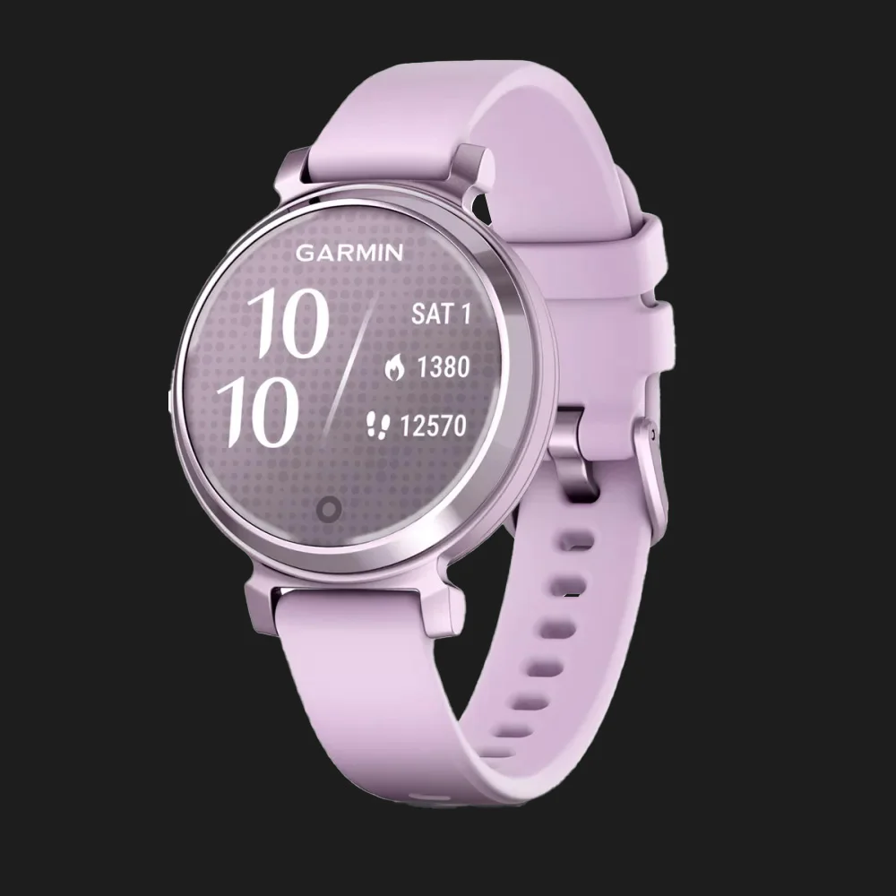 Garmin Lily 2 Metallic Lilac with Lilac Silicone Band