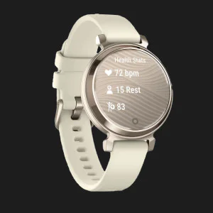 Garmin Lily 2 Cream Gold with Coconut Silicone Band в Бердичеві