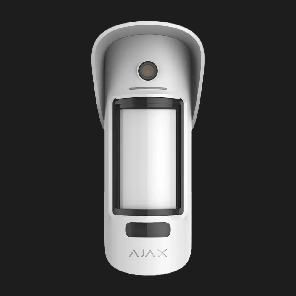 Беспроводной датчик движения с камерой и фото по запросу Ajax MotionCam Outdoor PhOD, Jeweller, (White)