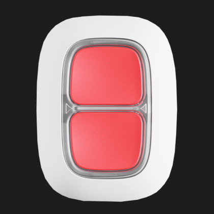 Беспроводная тревожная кнопка Ajax DoubleButton (White) в Хусті