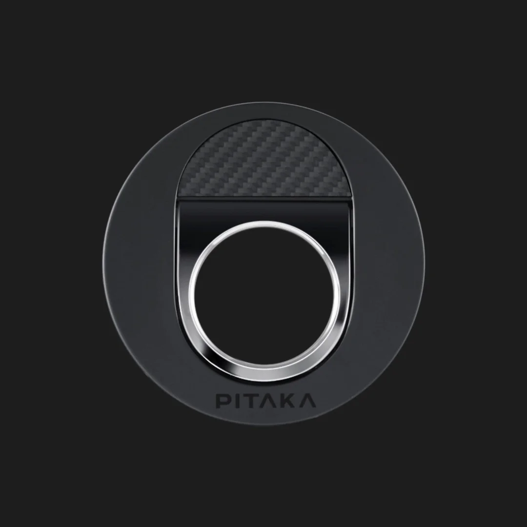 Тримач Pitaka MagEZ Grip 2 для iPhone (Black/Grey Twill)