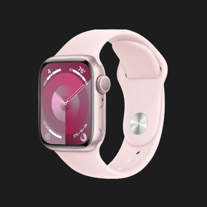 б/у Apple Watch Series 9 41mm Pink Aluminum Case with Light Pink Sport Band S/M (MR933) в Хусті