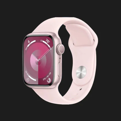 б/у Apple Watch Series 9 41mm Pink Aluminum Case with Light Pink Sport Band S/M (MR933) в Нетішині