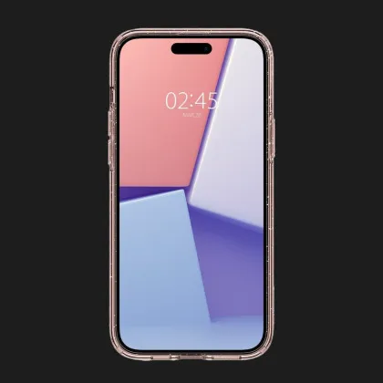 Чехол Spigen Liquid Crystal Glitter для iPhone 15 (Rose Quartz) в Луцке
