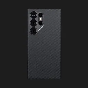 Чехол Pitaka MagEz Case 4 для Samsung Galaxy S24 Ultra (Black/Gray Twill) в Луцке