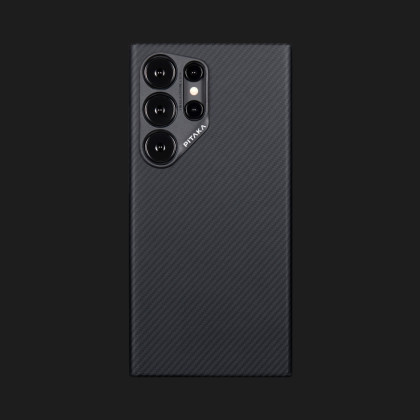 Чехол Pitaka MagEz Case 4 для Samsung Galaxy S24 Ultra (Black/Gray Twill) в Черновцах