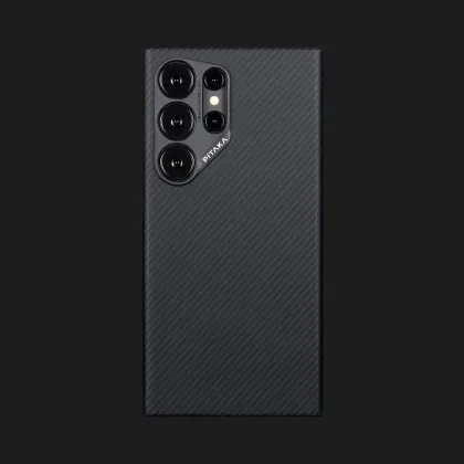 Чохол Pitaka MagEz Case 4 для Samsung Galaxy S24 Ultra (Black/Gray Twill) в Полтаві