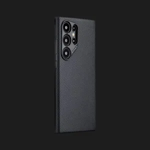 Чехол Pitaka MagEz Case 4 для Samsung Galaxy S24 Ultra (Black/Gray Twill) в Луцке