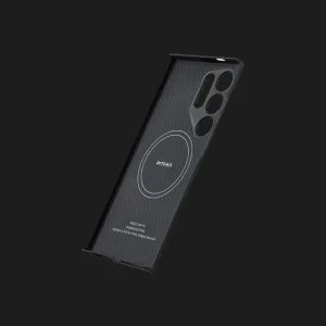 Чехол Pitaka MagEz Case 4 для Samsung Galaxy S24 Ultra (Black/Gray Twill) в Луцке