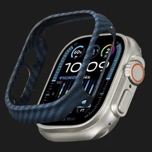 Чехол Pitaka Air Case для Apple Watch 45mm (Black/Blue Twill) в Сваляве