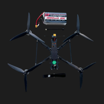 FPV Racing Drone 7 inch Carbon Fiber Drone with Battery 8000 mAh 80C