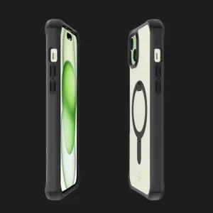 Чехол iTSkins HYBRID R Stand with MagSafe для iPhone 15 (Black) в Хмельницком