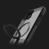 Чохол iTSkins HYBRID R Stand with MagSafe для iPhone 15 (Black)