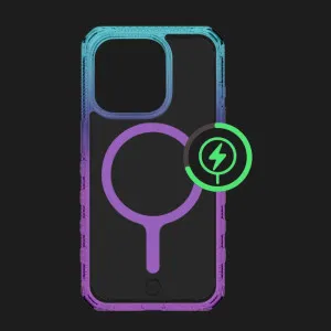 Чехол iTSkins Supreme R Prism with MagSafe для iPhone 15 Pro (Light Blue/Light Purple) в Хмельницком