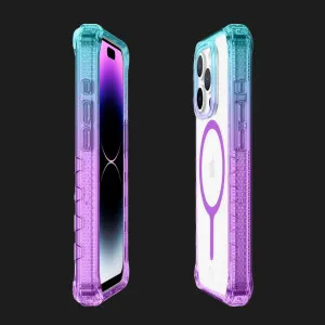 Чехол iTSkins Supreme R Prism with MagSafe для iPhone 15 Pro (Light Blue/Light Purple) в Хмельницком