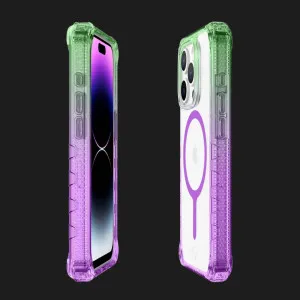 Чехол iTSkins Supreme R Prism with MagSafe для iPhone 15 Pro (Light Green/Light Purple) в Хмельницком