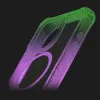 Чехол iTSkins Supreme R Prism with MagSafe для iPhone 15 Pro (Light Green/Light Purple)