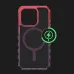 Чехол iTSkins Supreme R Prism with MagSafe для iPhone 15 Pro (Light Pink/Grey)