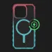Чехол iTSkins Supreme R Prism with MagSafe для iPhone 15 Pro (Light Pink/Light Blue)