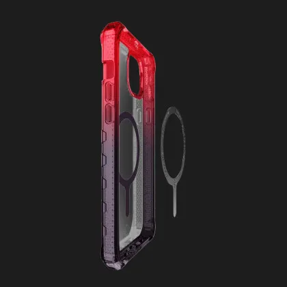 Чохол iTSkins SUPREME R Prism with MagSafe для iPhone 15 (Coral/Black) в Ковелі